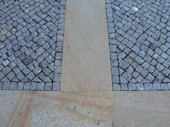 exemples de pose pavés granit du portugal